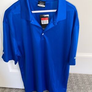 Nike Men's Vibrant Blue Polo Shirt